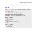 tổng hợp đề thi toán cao cấp 1 - đại học thương mại