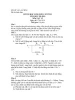ĐỀ THI HỌC SINH GIỎI TỈNH LAI CHÂU 2009-2010