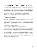 TÀI LIỆU VỀ ỨNG DỤNG CỦA HẠT NANÔ TỪ TÍNH