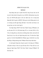 tóm tắt luận văn thạc sĩ Hạn chế rủi ro tín dụng tại Ngân hàng TMCP Việt Nam Thịnh Vượng (VPBank)