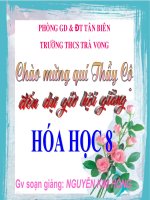 Tiết 28: Chuyển đổi gữa khối lượng, thể tích và lượng chất (tt)