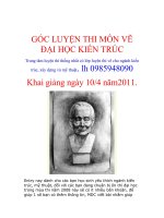 luyện thi vẽ ngành kiến trúc, xây dựng, mỹ thuật...