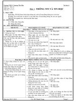 Giáo án Tin học lớp 6 trọn bộ_CKTKN_Bộ 1