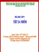 Slide hóa 9 tiết 24 nhôm _Gv V.T Lý