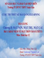 tóan 12 bài 1 khái niệm về mặt tròn xoay tiết 1 _H.T Liễu