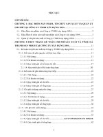 luận văn kế toán  Hoàn thiện cppng tác kế toán chi phí sản xuất và tính giá thành sản phẩm tại Công ty TNHH xây dựng 189A