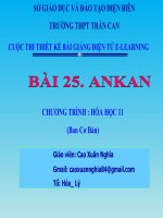 Slide hóa 11 bài 25 ankan _ C.X Nghĩa