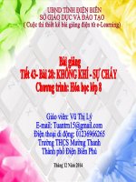 Slide hóa 8 bài 28 không khí sự cháy _Gv V.T Lý