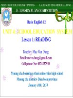 Slide english 11 unit 4 school education system _reading _M.V Dung