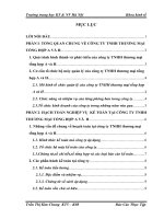 luận văn kế toán  Hạch toán nghiệp vụ kế toán tại doanh nghiệpTNHH THƯƠNG MẠI TỔNG HỢP A VÀ H