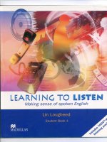 Tài liệu Learn to Listen student book 1