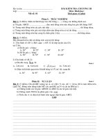 Đề kiểm tra chương III-Hình