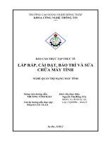 Lắp rắp, cài đặc, bảo trì và sữa chữa máy tính
