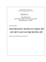 Giải pháp đẩy mạnh xuất khẩu gỗ VN vào thị trường Mỹ