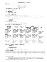 Mẩu ra đề kt 1 tiết Vật Lý