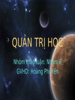 Sơ lược lý thuyết về cơ cấu tổ chức