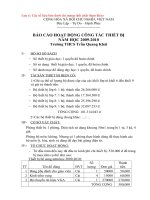 BÁO CÁO CHO PGD CUỐI NĂM 09-10