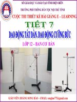 Slide vật lý lớp 12 bài dao động tắt dần, dao động cưỡng bức _H.S Hào