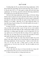 tóm tắt luận án tiến sĩ nghiên cứu đặc điểm lâm sàng các rối loạn tâm thần ở những người sử dụng chất dạng amphetamin tại viện sức khỏe tâm thần