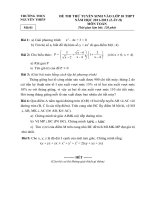 Đề thi  thử vào THPT 2011-2012