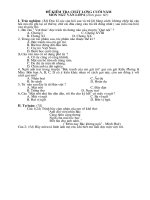 Đề KT cuối năm: Ngữ văn 6