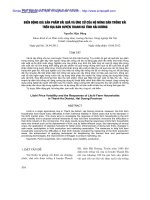 báo cáo khoa học Biến động giá sản phẩm vải quả và ứng xử của hộ nông dân trồng vải trên địa bàn huyện Thanh Hà tỉnh Hải Dương