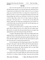 Đánh hiện trạng và giải pháp xử lí nguồn nước thải ở nhà máy bia