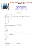 đề thi vong 15 vi olympic 2010-2011