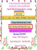 Slide hóa 12 saccarozo, tinh bột, xenlulozo _P.Đ Long