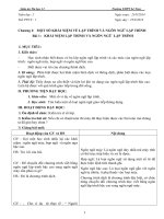 Giáo án Tin học 11 chuẩn KTKN_Bộ 11