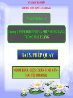 hình học 11 bài 5 phép quay _T.Đ Văn ft M.T Phương