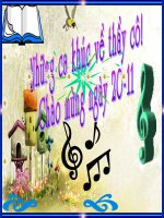 Nhung loi ca tieng hat to long biet on Thay co