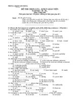 Đề thi GVG Tiếng Anh