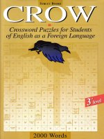 Tài liệu Crow Pre Intermediate 3rd Level Crossword Puzzles for Students of English as a Foreign Language