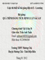 Slide vật lý lớp 10 bài quá trình đẳng tích, Đl sác-lơ _T.A Tuấn