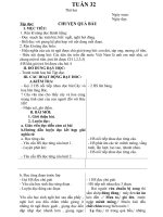 GIÁO ÁN LỚP 2- TUÂN  32