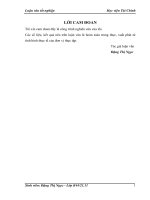 Tổ chức công tác kế toán bán hàng và xác định kết quả bán hàng tại công ty cổ phần đầu tư và thương mại HỢP THÀNH