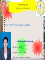 Slide hóa 11 tiết 13 axit nitric và muối nitrat _Gv N.T.H Nhung