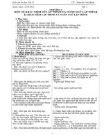 Giáo án Tin học 11 chuẩn KTKN_Bộ 3