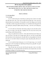 KINH NGHIỆM xây DỰNG cơ sở vật CHẤT NHÀ TRƯỜNG