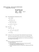 Đề thi thử HKII môn toán lớp 6