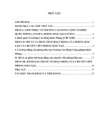 Phân tích hoạt động của phòng đào tạo cơ sở 2 của trường ĐH Công nghiệp