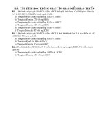 hinh hoc khong gian(tim giao diem va giao tuyen )