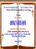 Slide hóa 11 bài 11 amoniac và muối amoni _Gv Q.X Đồng