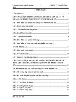 luận văn kế toán  Hoàn thiện kế toán chi phí sản xuất và tính giá thành sản phẩm tại Công ty TNHH Thanh An