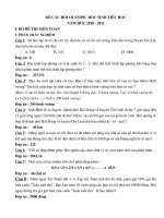 Đề Olimpic lớp 5 Năm học 2010-2011 Đề 19