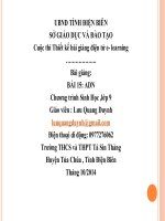 Slide sinh 9 bài 15 adn _Gv L.Q Duynh