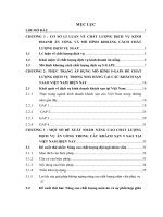 luận văn khách sạn du lịch áp dụng mô hình 5gaps   nâng cao chất lượng dịch vụ ăn uống và tổ chức tiệc trong khách sạn