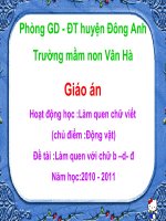 làm quen chữ: b - d - đ