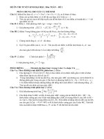 Đề thi thử ĐH năm 2011 môn Toán